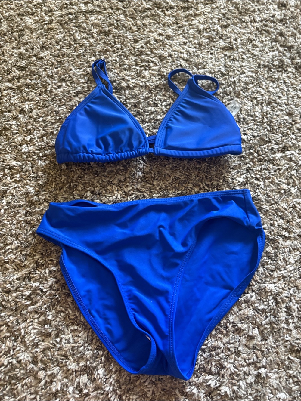 SHEIN Kids Royal Blue Two-Piece Bikini Swimsuit